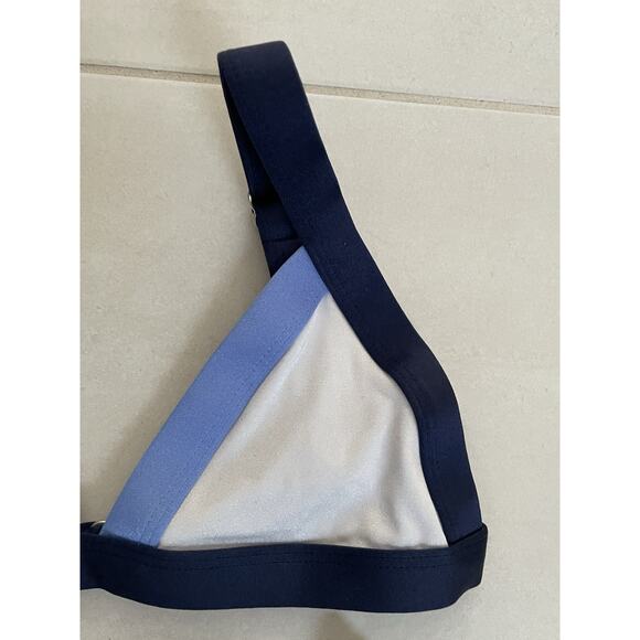 OneOne Swim Bikini Set Swimsuit Color Block V Cut Swimwear - Picture 3 of 10